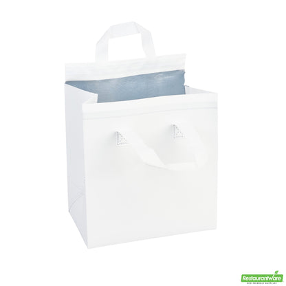 Wholesale Restaurantware Bag Tek White Insulated Take Out Bag - Tamper-Evident - 9 1/2 X 6 X 10 1/4 - 25 Count Box- Bulk