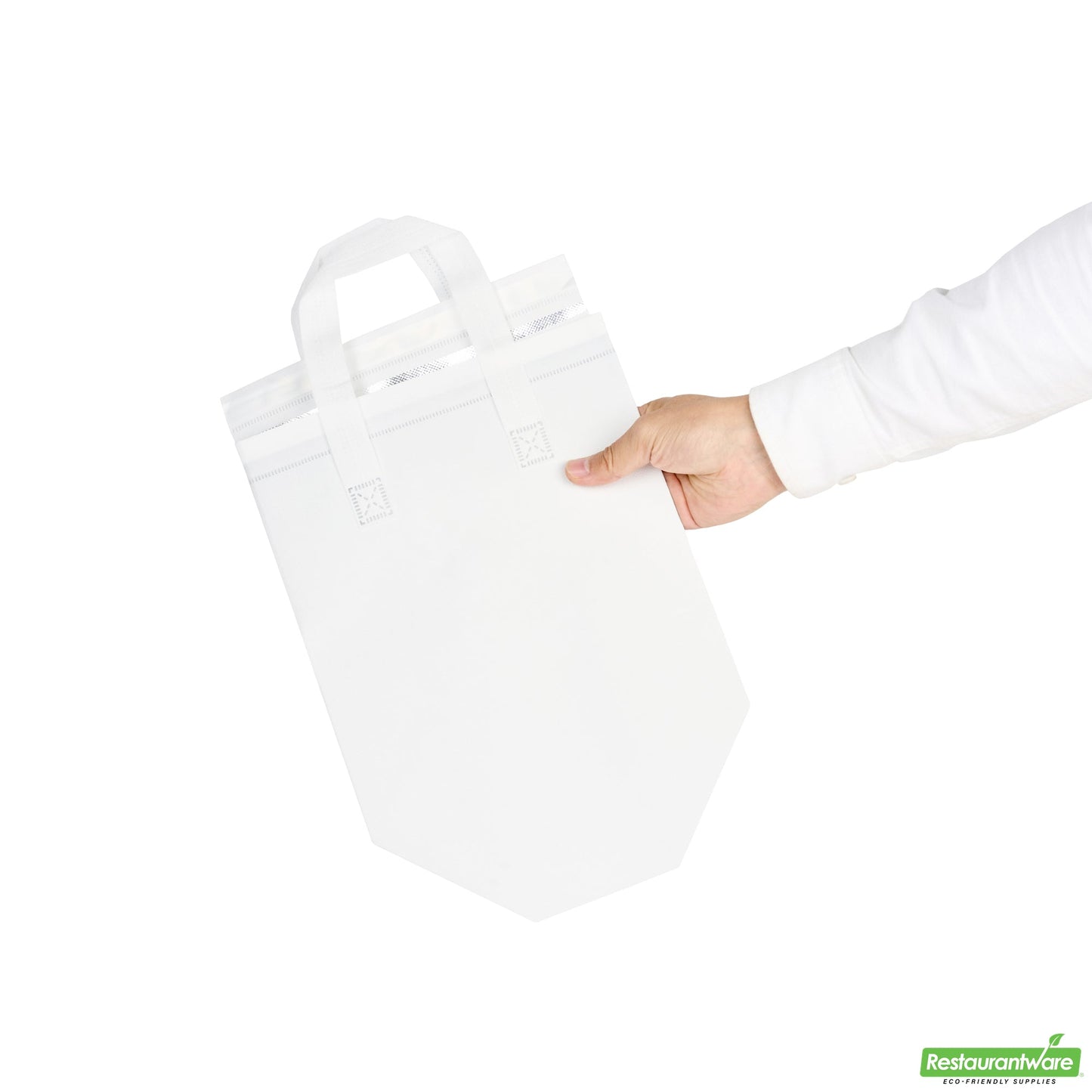 Wholesale Restaurantware Bag Tek White Insulated Take Out Bag - Tamper-Evident - 9 1/2 X 6 X 10 1/4 - 25 Count Box- Bulk