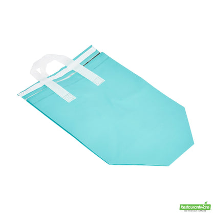 Wholesale Restaurantware Bag Tek Teal Insulated Take Out Bag - Tamper-Evident - 10 1/4 X 6 3/4 X 11 - 25 Count Box- Bulk