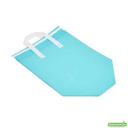 Wholesale Restaurantware Bag Tek Teal Insulated Take Out Bag - Tamper-Evident - 11 3/4 X 7 3/4 X 12 1/2 - 25 Count Box- Bulk