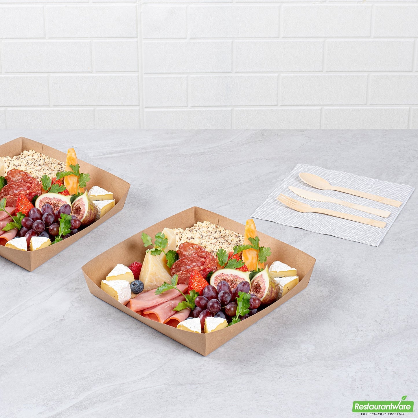 Wholesale Restaurantware Cater Tek Kraft Paper Insert - Fits Square Catering Box - 8" X 8'' X 1 1/2'' - 100 Count Box- Bulk