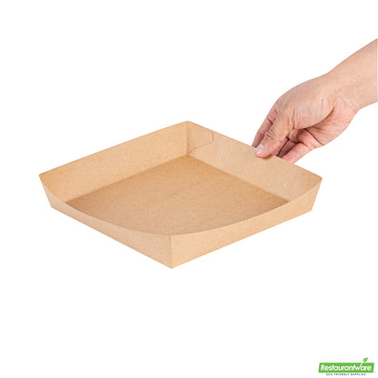 Wholesale Restaurantware Cater Tek Kraft Paper Insert - Fits Square Catering Box - 8" X 8'' X 1 1/2'' - 100 Count Box- Bulk
