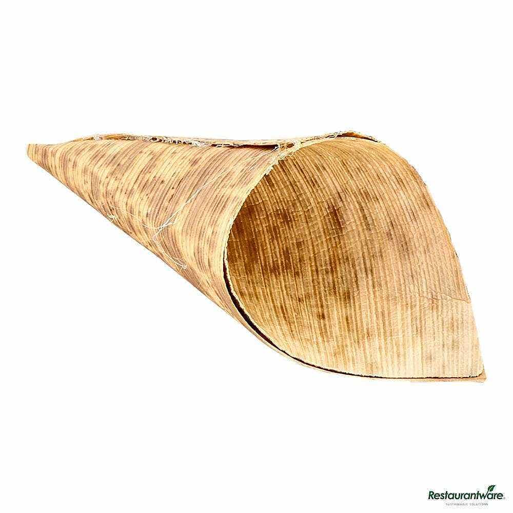 Wholesale Restaurantware 1 Oz Natural Bamboo Mini Cone 200 ct- Bulk
