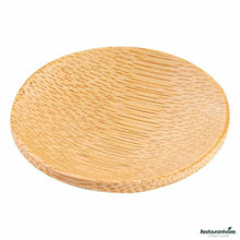 Wholesale Restaurantware Round Natural Bamboo Dish 100 ct- Bulk