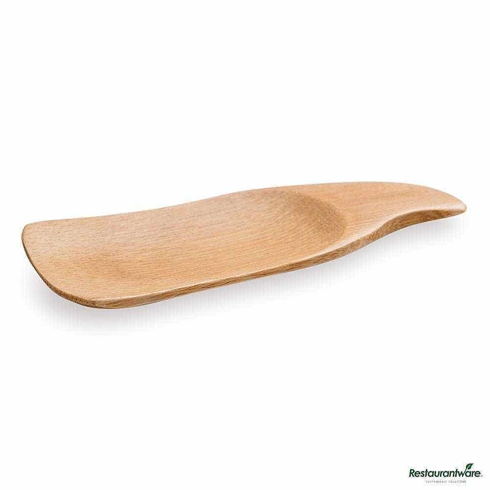 Wholesale Restaurantware Natural Bamboo Spoon Carved 100 ct- Bulk