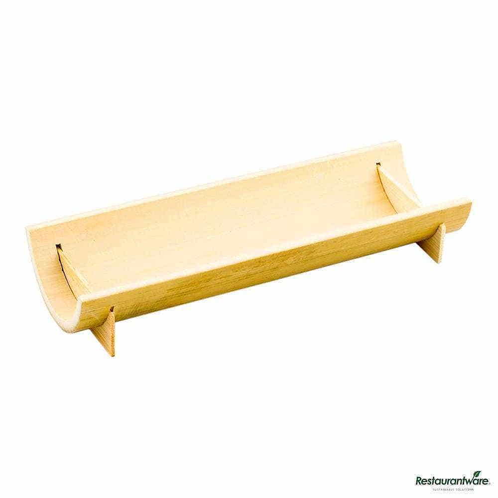 Wholesale Restaurantware Rectangle Natural Bamboo Large Canoe 100 ct- Bulk