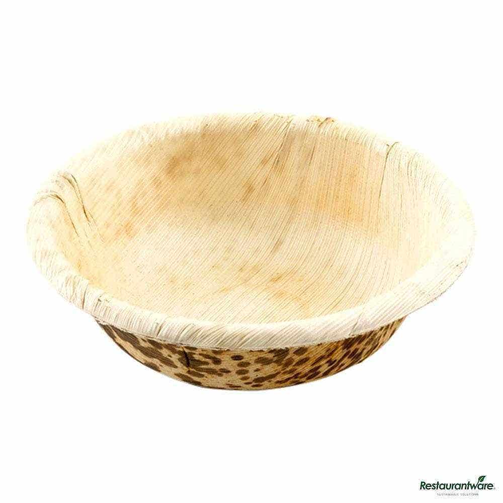 Wholesale Restaurantware 7 Oz Round Natural Bamboo Bowl 50 ct- Bulk