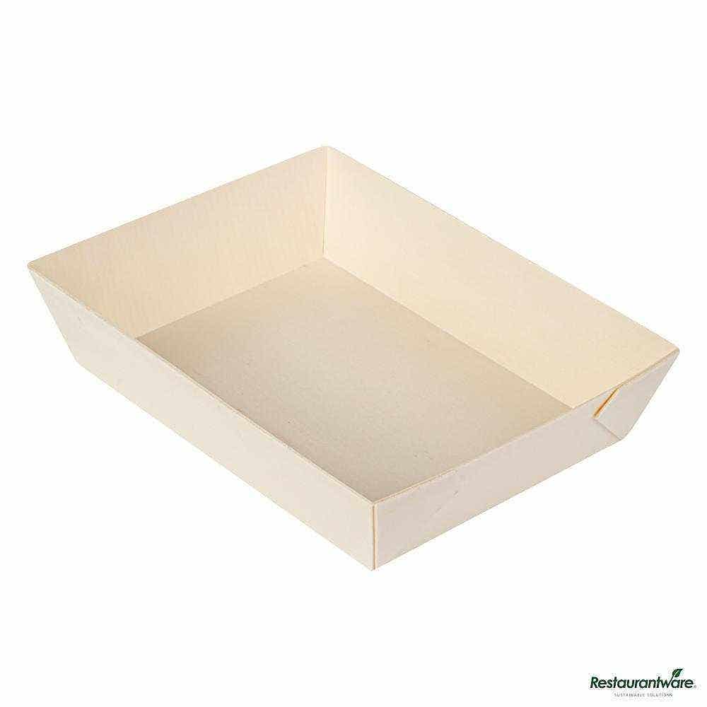 Wholesale Restaurantware Taipei 20 Oz Rectangle Poplar Short Flare Container 100 ct- Bulk