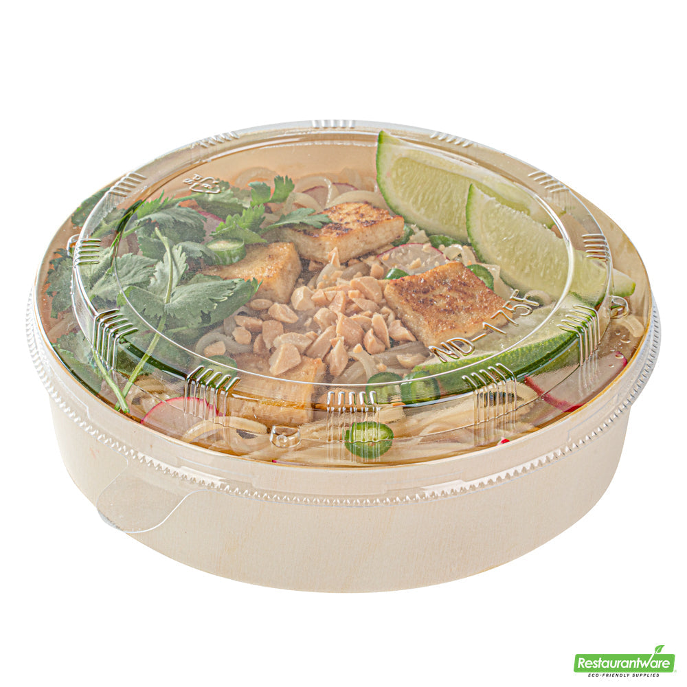 Wholesale Restaurantware Plastic Lid - Fits Poplar Large Container - 6.3" X 6.8" X 0.8"- Bulk