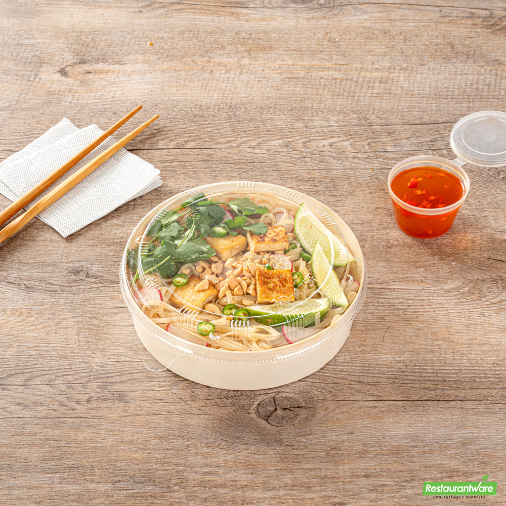 Wholesale Restaurantware Plastic Lid - Fits Poplar Large Container - 6.3" X 6.8" X 0.8"- Bulk