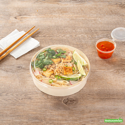 Wholesale Restaurantware Plastic Lid - Fits Poplar Large Container - 6.3" X 6.8" X 0.8"- Bulk