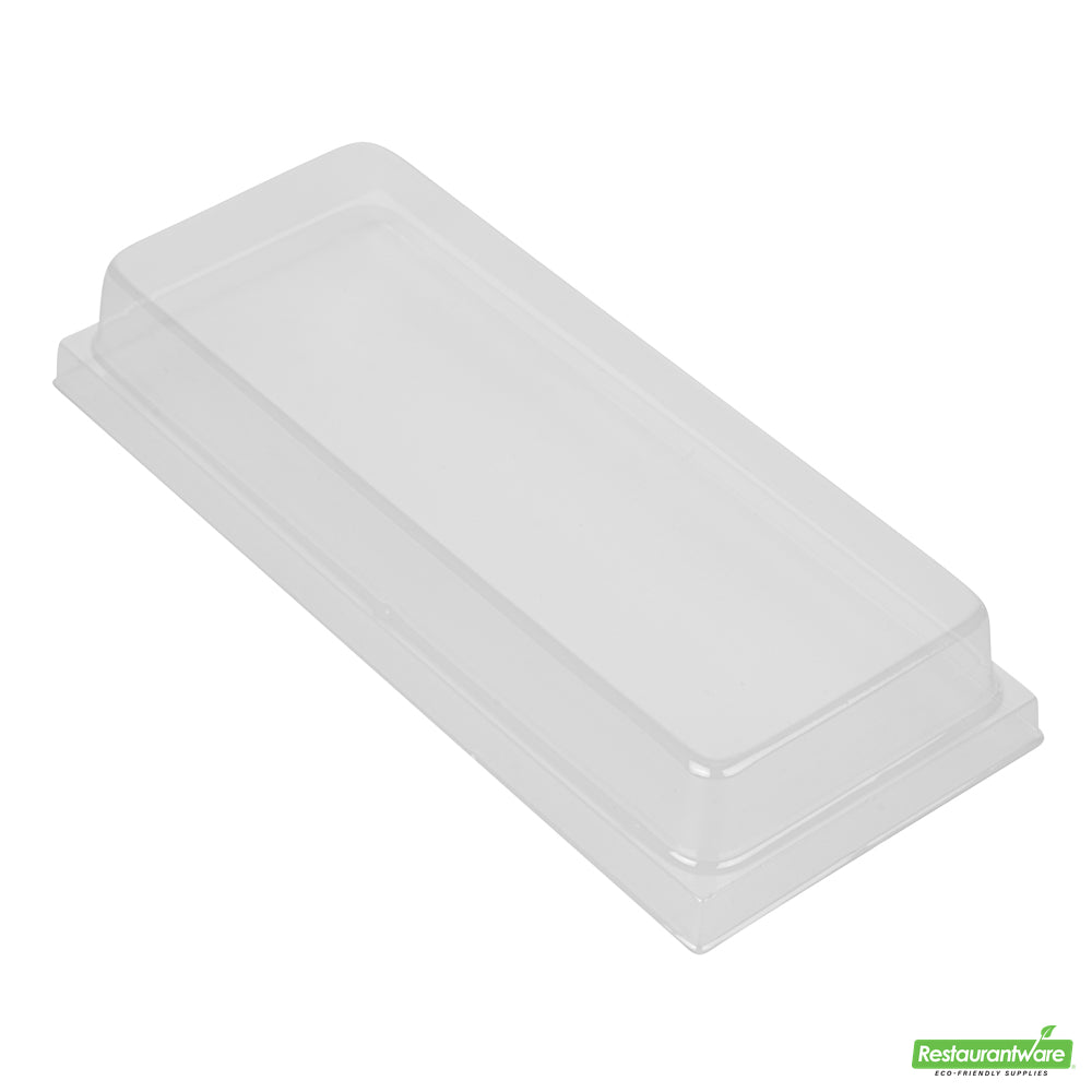Wholesale Restaurantware Taipei Clear Plastic Lid - Fits Rectangle Poplar Long Straight Container- Bulk