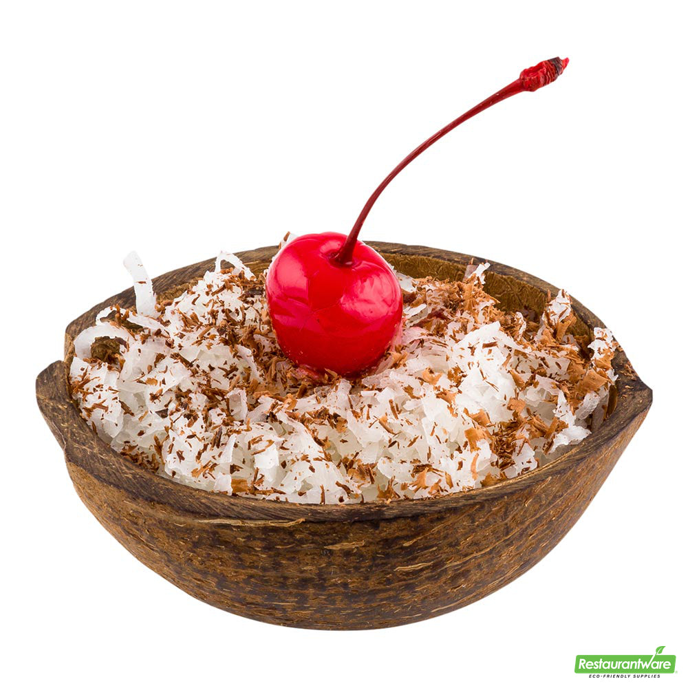 Wholesale Restaurantware Round Natural Coconut Shell Bowl - 3.5" X 4" X 1.5"- Bulk