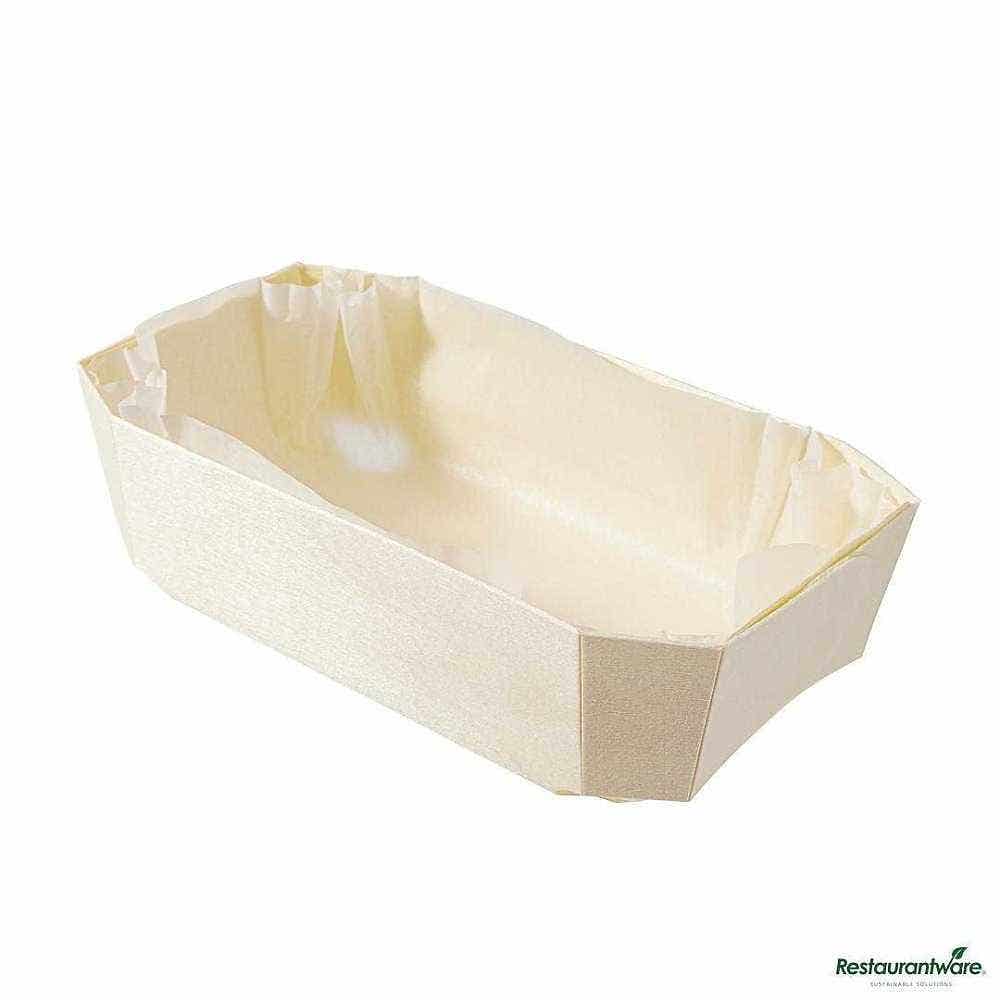 Wholesale Restaurantware Taipei Poplar Baking And Serving Container With Paper Liner 7 1/4 25 ct- Bulk