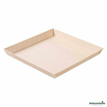 Wholesale Restaurantware Taipei Square Poplar Plate 25 ct- Bulk