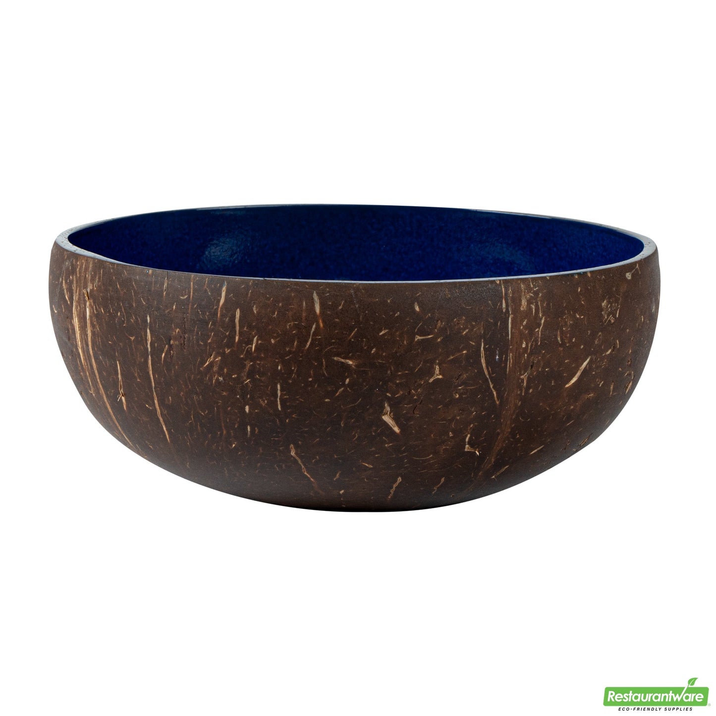 Wholesale Restaurantware Coco Casa 16 oz Metallic Blue Handmade Coconut Bowl- Bulk