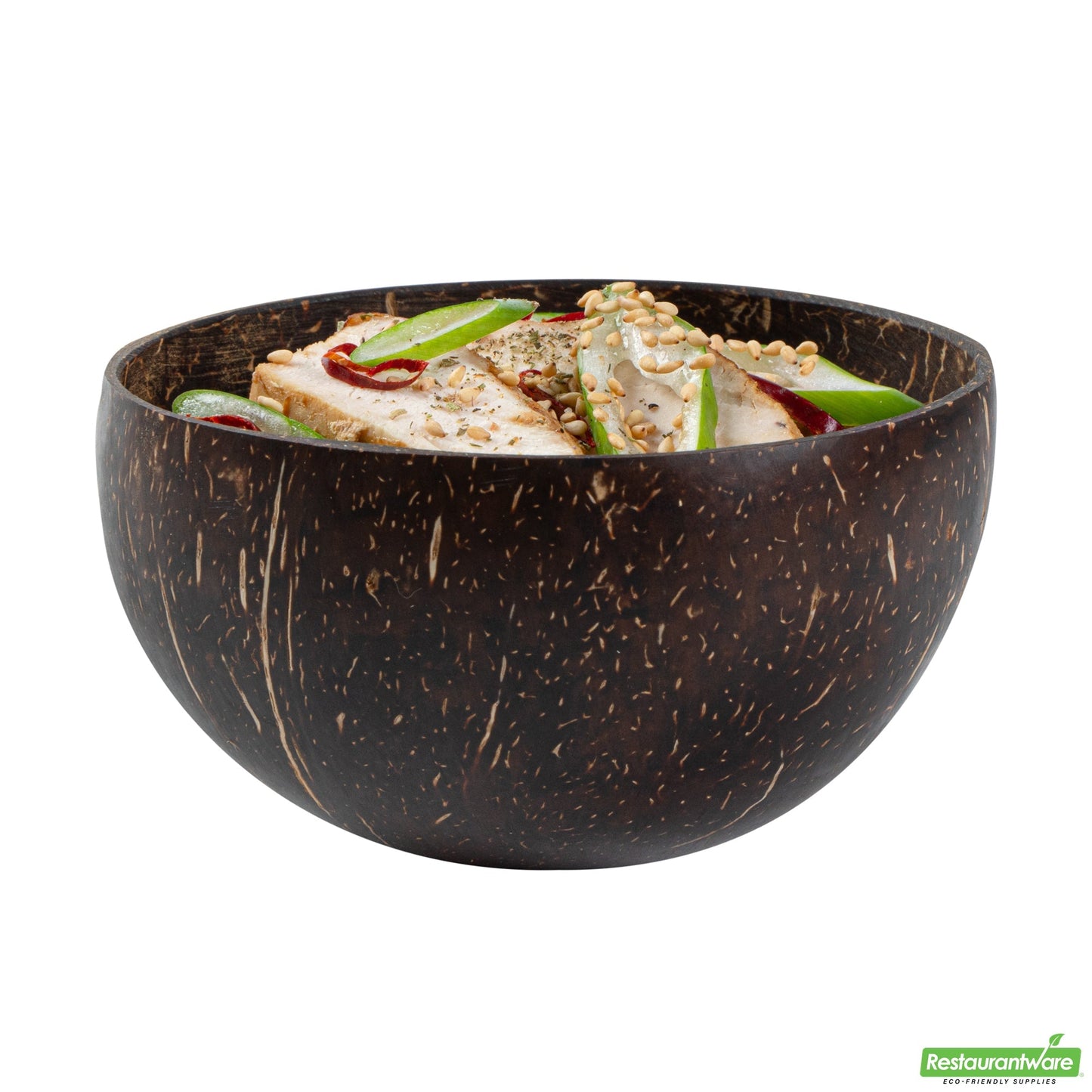 Wholesale Restaurantware Coco Casa 10 oz Handmade Coconut Bowl - Polished- Bulk