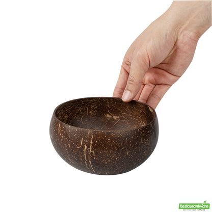 Wholesale Restaurantware 21 Oz Handmade Coconut Bowl - 5.9" X 5.9" X 2.8"- Bulk