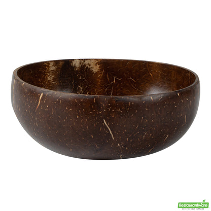 Wholesale Restaurantware Coco Casa 16 oz Handmade Coconut Bowl - Polished- Bulk