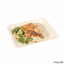Wholesale Restaurantware Taipei Rectangle Natural Poplar Plate 50 ct- Bulk