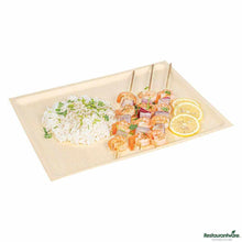 Wholesale Restaurantware Taipei Rectangle Natural Poplar Plate 50 ct- Bulk