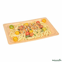 Wholesale Restaurantware Taipei Rectangle Natural Poplar Plate 50 ct- Bulk