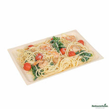 Wholesale Restaurantware Taipei Rectangle Natural Poplar Plate 50 ct- Bulk