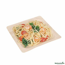Wholesale Restaurantware Taipei Square Natural Poplar Plate 50 ct- Bulk