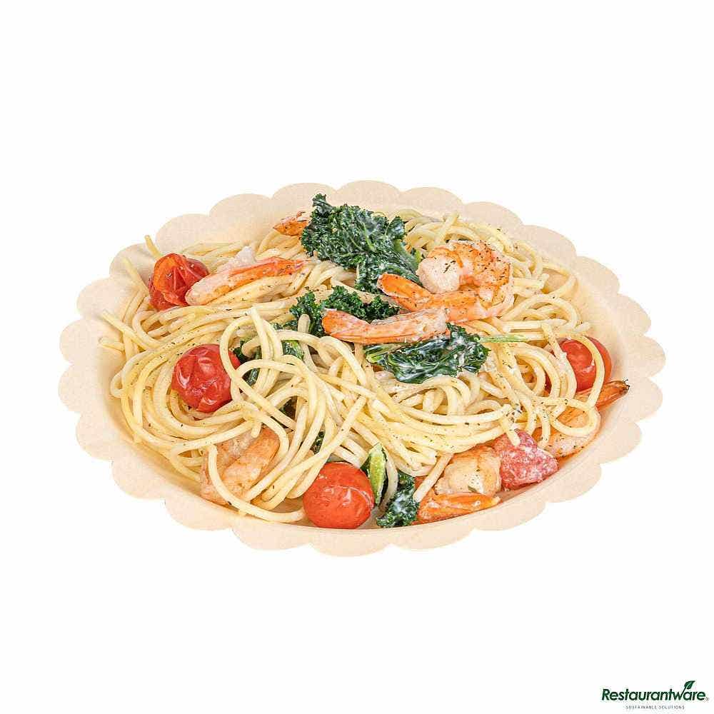 Wholesale Restaurantware Taipei Round Natural Poplar Plate 50 ct- Bulk