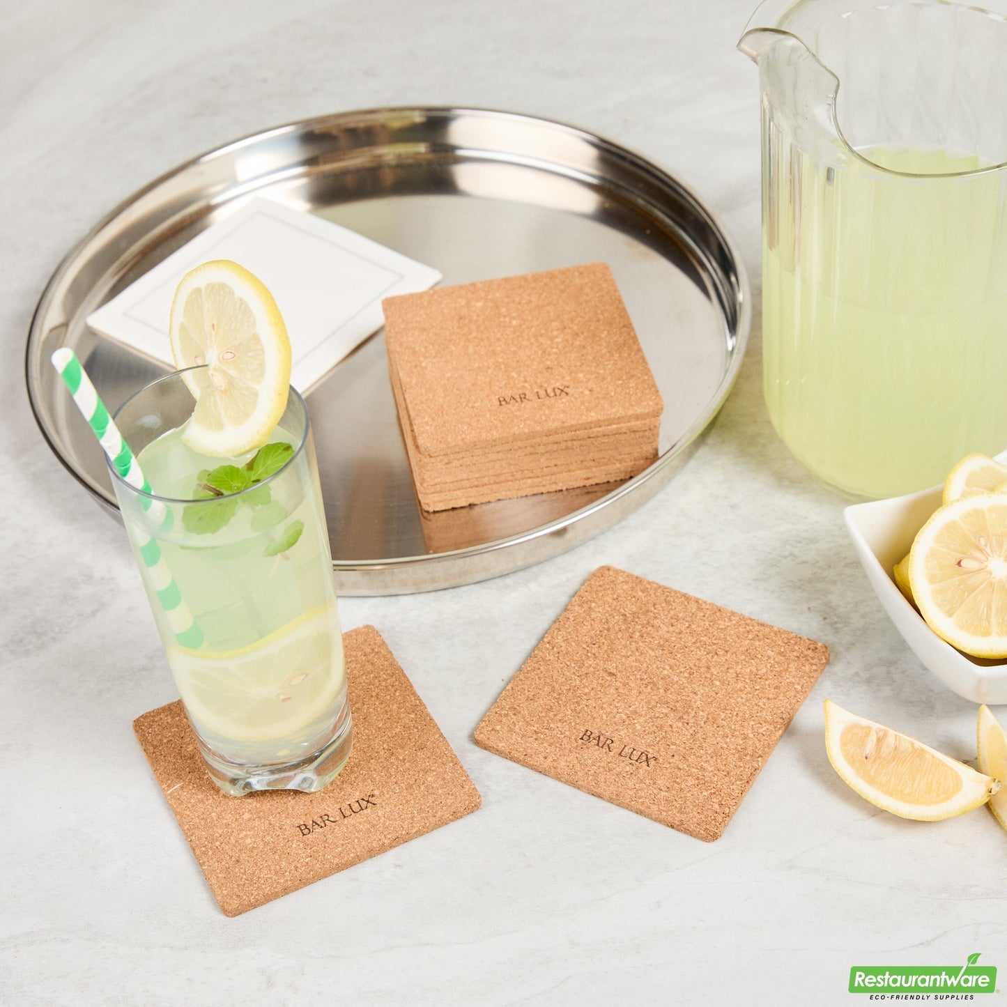 Wholesale Restaurantware Coaster Crk 4 Krft Sqr- Bulk