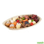 Wholesale Restaurantware Indo Oval Natural Palm Leaf Tray - 15 X 10 X 1 - 100 Count Box- Bulk