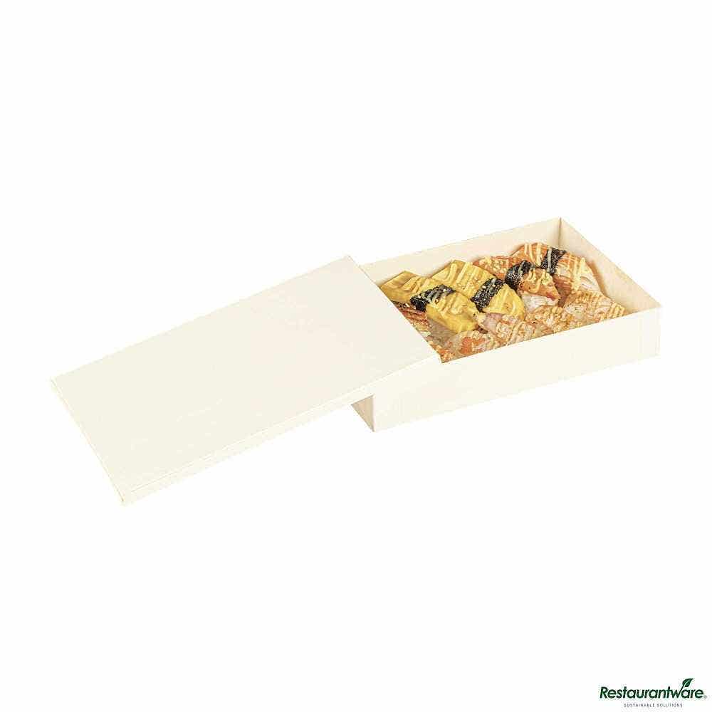 Wholesale Restaurantware Taipei Rectangle Natural Poplar Lid 10 ct- Bulk
