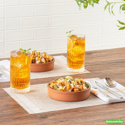 Wholesale Restaurantware 15 Oz Terracotta Cazuela Bowl - Green Glazed Interior, Oven-Safe- Bulk