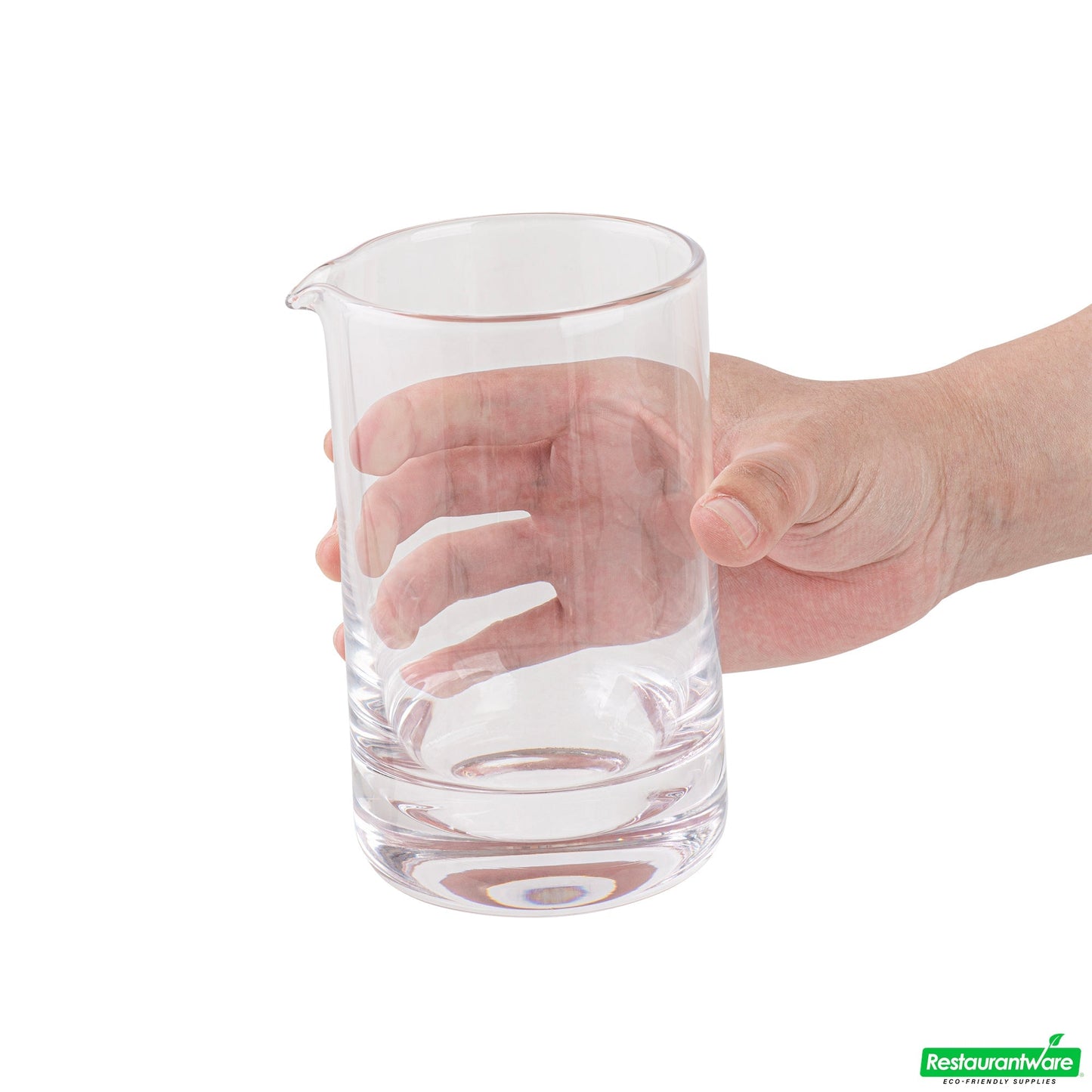 Wholesale Restaurantware Bar Lux 17 Oz Cocktail Mixing Glass - Hand-Blown, Crystal - 3 3/4" X 3 1/2" X 5 3/4" 16.9oz- Bulk