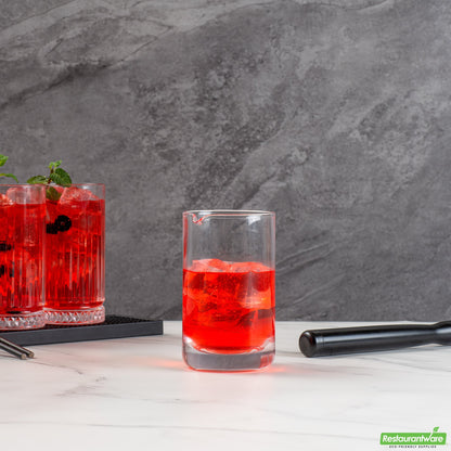 Wholesale Restaurantware Bar Lux 17 Oz Cocktail Mixing Glass - Hand-Blown, Crystal - 3 3/4" X 3 1/2" X 5 3/4" 16.9oz- Bulk