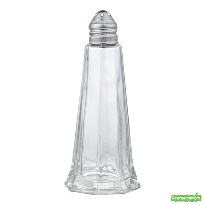 Wholesale Restaurantware 1 Oz Glass Salt and Pepper Shaker Set - Tower Style- Bulk