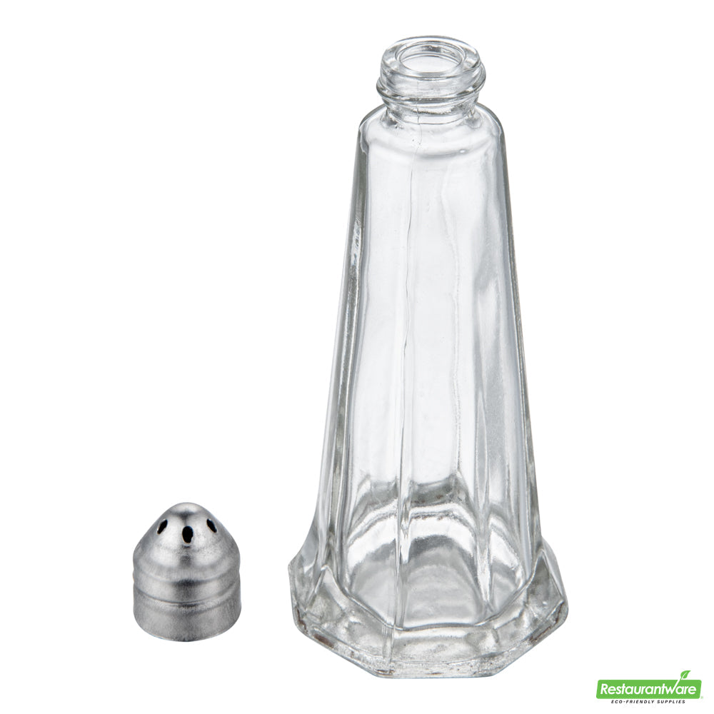 Wholesale Restaurantware 1 Oz Glass Salt and Pepper Shaker Set - Tower Style- Bulk