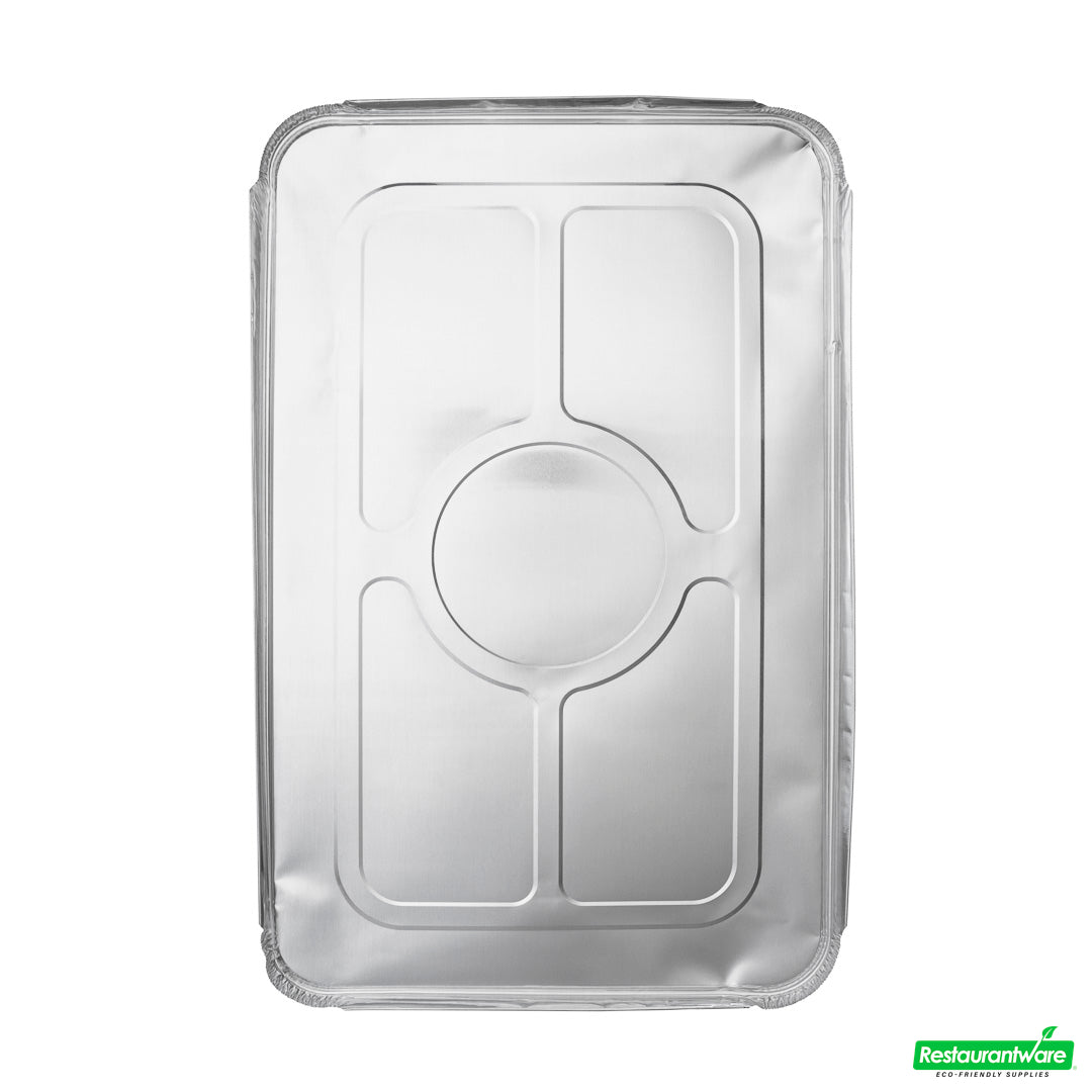 Wholesale Restaurantware Aluminum Steam Table Pan Lid - Fits Full Size - 21.1" X 13.5" X 0.5"- Bulk