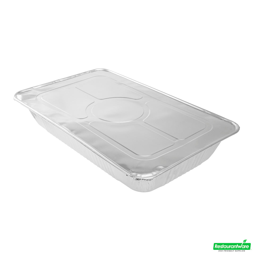 Wholesale Restaurantware Aluminum Steam Table Pan Lid - Fits Full Size - 21.1" X 13.5" X 0.5"- Bulk
