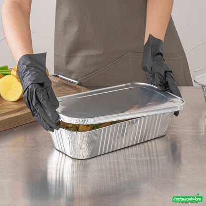Wholesale Restaurantware Foil Lux Aluminum Steam Table Pan Lid - Fits 1/3 Size / Loaf- Bulk