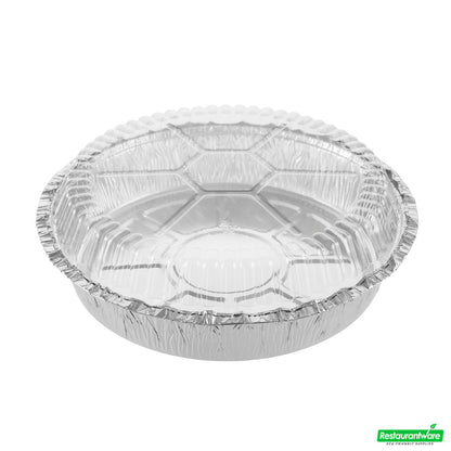 Wholesale Restaurantware Foil Lux Round Clear Plastic Dome Lid - Fits 8" Take Out Pan- Bulk