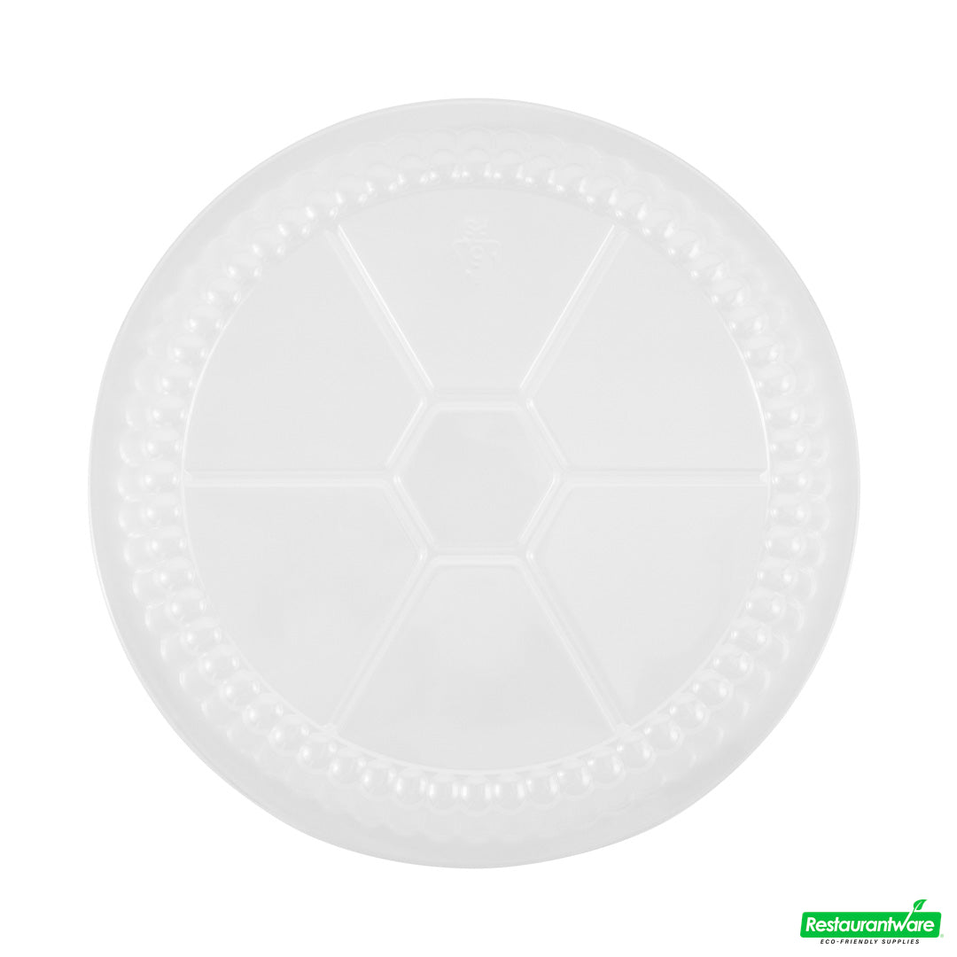 Wholesale Restaurantware Foil Lux Round Clear Plastic Dome Lid - Fits 7" Take Out Pan- Bulk