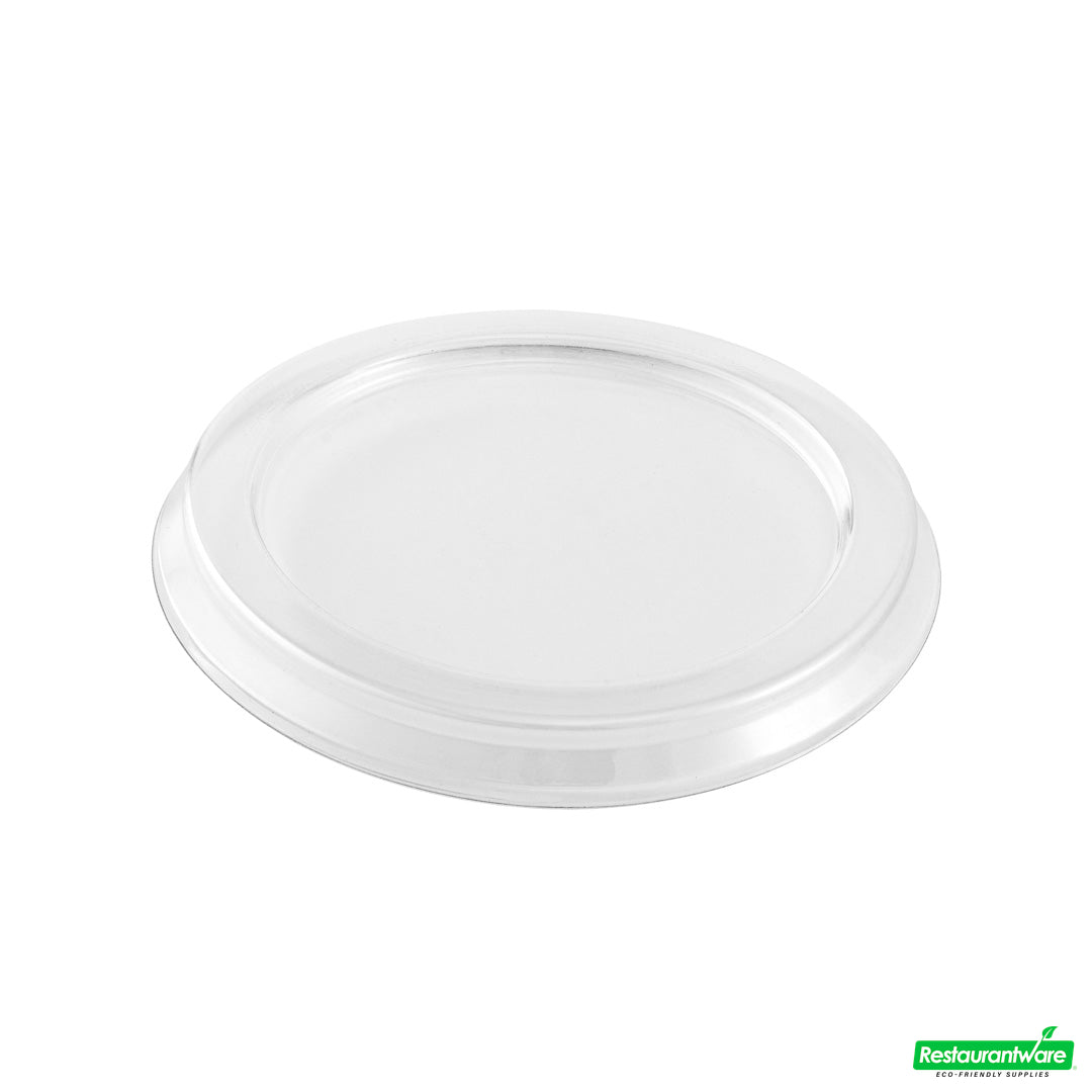 Wholesale Restaurantware Foil Lux Round Clear Plastic Flat Lid - Fits Ramekin / Portion Cup- Bulk