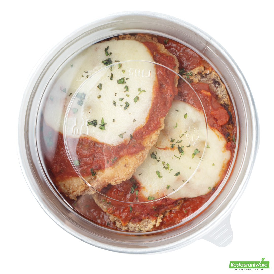 Wholesale Restaurantware Clear Plastic Take Out Container Lid - Fits 37 and 42 Oz - 6.5" X 6.5" X 0.2"- Bulk