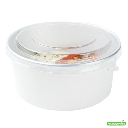 Wholesale Restaurantware Clear Plastic Take Out Container Lid - Fits 37 and 42 Oz - 6.5" X 6.5" X 0.2"- Bulk