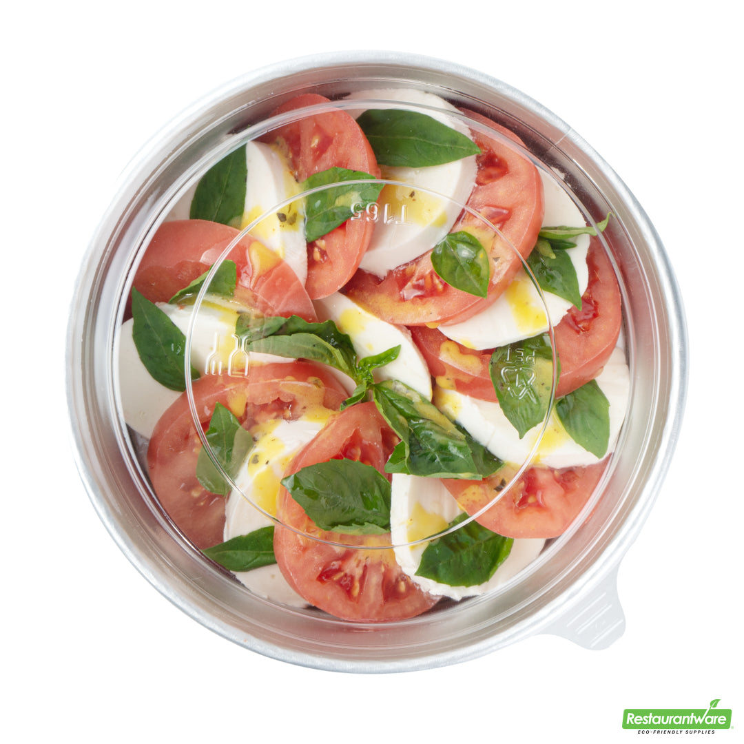Wholesale Restaurantware Clear Plastic Take Out Container Lid - Fits 37 and 42 Oz - 6.5" X 6.5" X 0.2"- Bulk