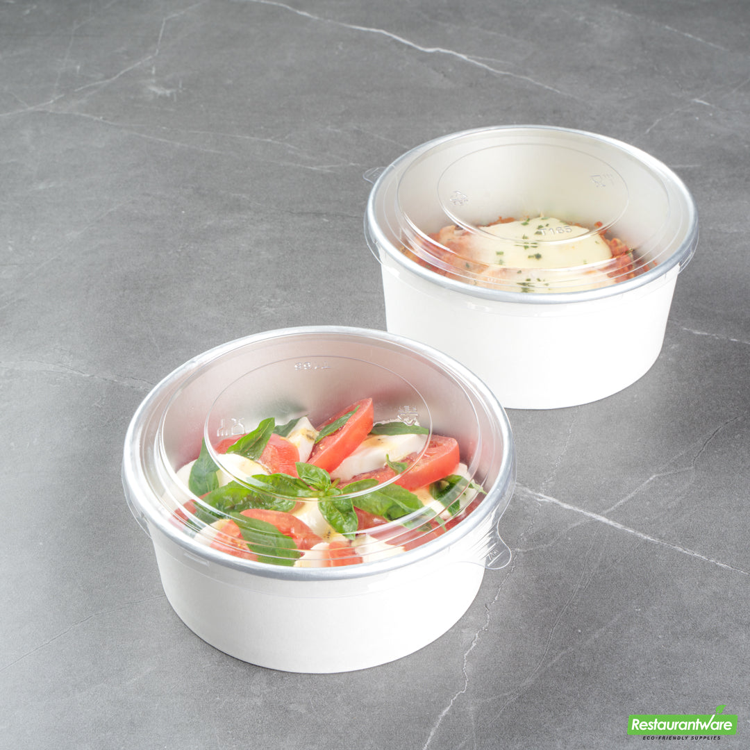 Wholesale Restaurantware Clear Plastic Take Out Container Lid - Fits 37 and 42 Oz - 6.5" X 6.5" X 0.2"- Bulk