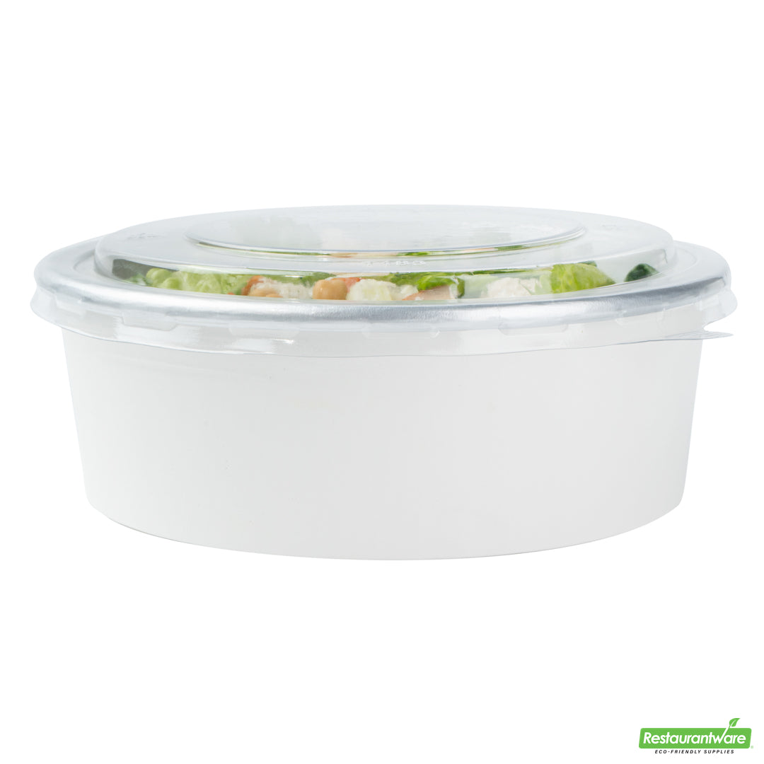 Wholesale Restaurantware Foil Lux Clear Plastic Take Out Container Lid - Fits 45 Oz- Bulk