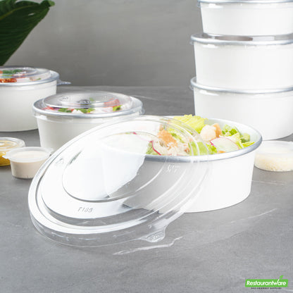 Wholesale Restaurantware Foil Lux Clear Plastic Take Out Container Lid - Fits 45 Oz- Bulk