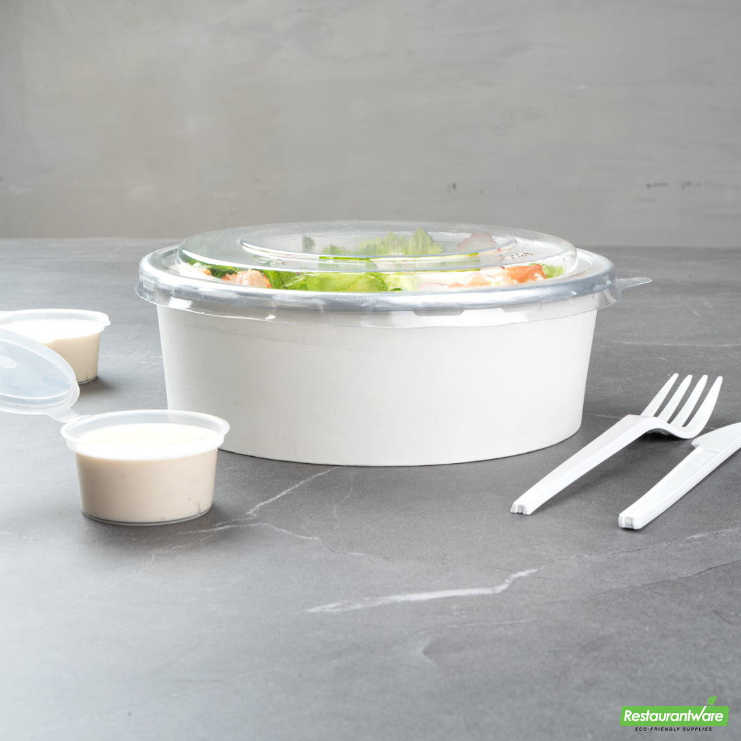 Wholesale Restaurantware Foil Lux Clear Plastic Take Out Container Lid - Fits 45 Oz- Bulk